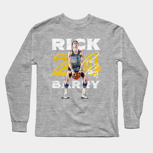 Rick Barry Golden State Free Throw Long Sleeve T-Shirt by MASTER_SHAOLIN